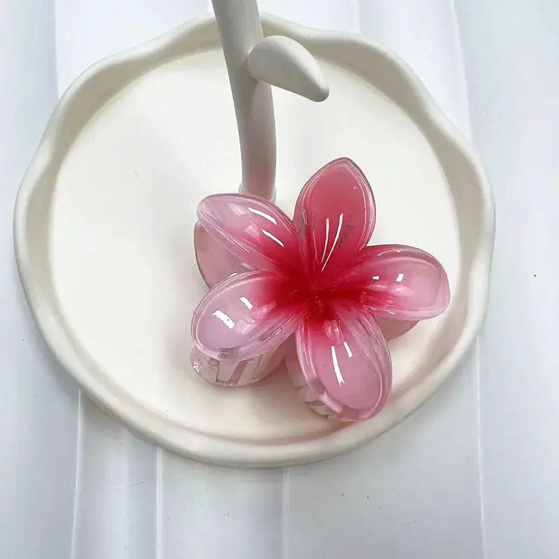 BelleBloom Large Matte Flower Claw Clip Secure All Hair Types With Durable Geometric Design