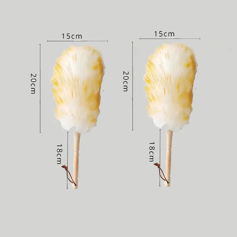 Scalable Wool Duster For Home And Car Cleaning Washable Dust Brush Gentle On Delicate Surfaces