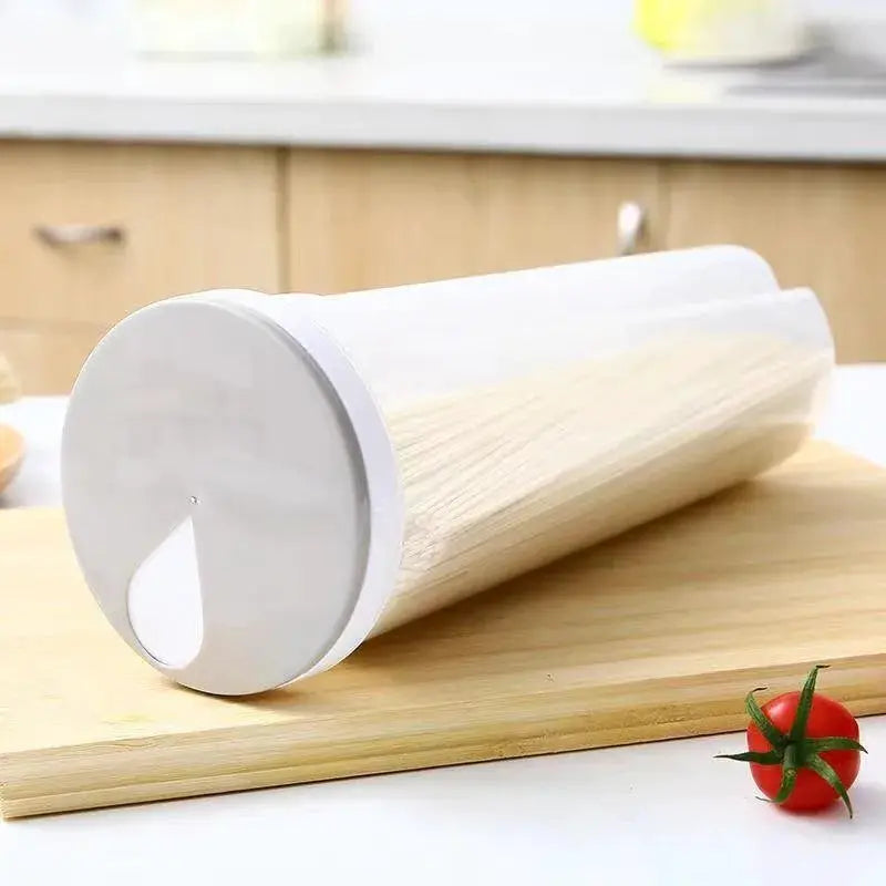 1pc Noodles Sealed Can Food Storage Container For Spaghetti Noodles With Locking Lid Food Grade Plastic Kitchen Storage