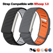 Whoop 5.0 SportFlex Wrist Band Soft Touch Silicone Waterproof Sweatproof Adjustable Strap for Fitness Trackers