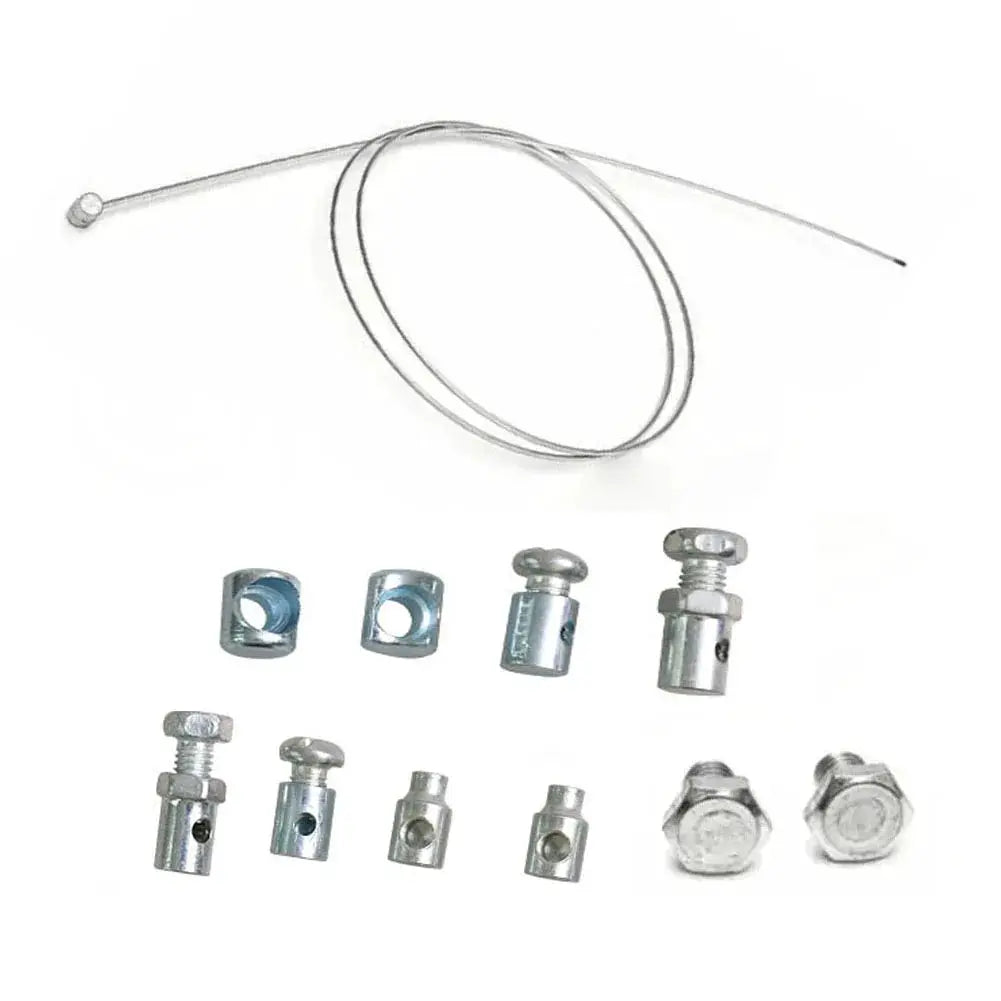 Universal Throttle And Clutch Cable Repair Kit For Lawn Mowers Rotovator And Ride On Equipment Replacement Cable Set