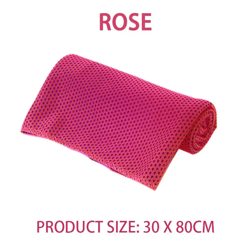Outdoor Microfiber Quick Dry Ice Towel For Sports Cooling And Fitness Camping Portable Breathable Sweat Wicking Towel
