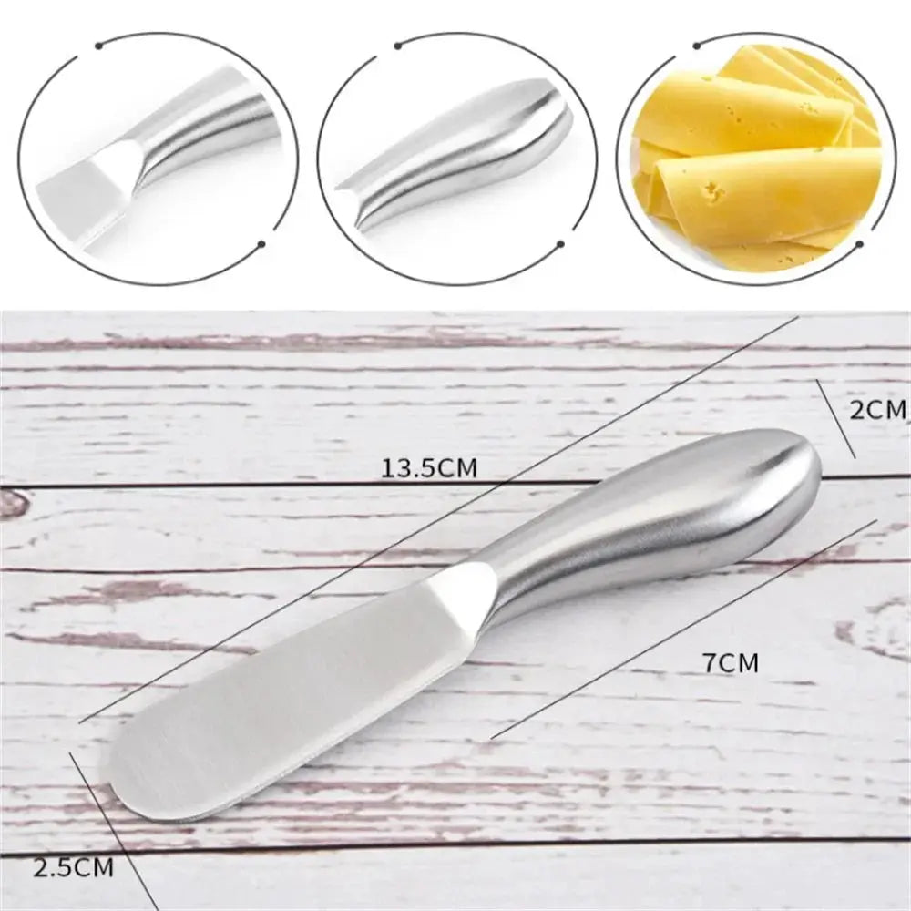 Stainless Steel Butter Cutter And Jam Spreaders Cheese Slicer Utensil Multifunction Bread Knife Kitchen Gadget