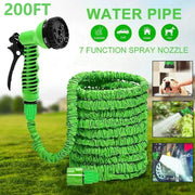 2024 Expandable Magic Hose With High Pressure Car Wash 7 Water Spraying Functions Water Gun Garden Watering Hose
