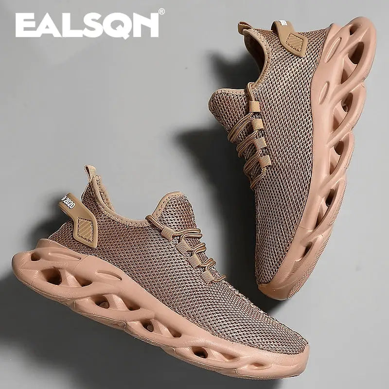 Unisex Running Shoes Breathable Mesh Upper Lightweight EVA Outsole Casual Sneakers For Men Women Outdoor Activities