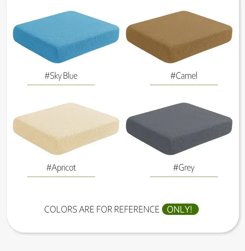 Sofa cushion cover set, 4-piece by Simples Market in Sky Blue, Camel, Apricot and Grey