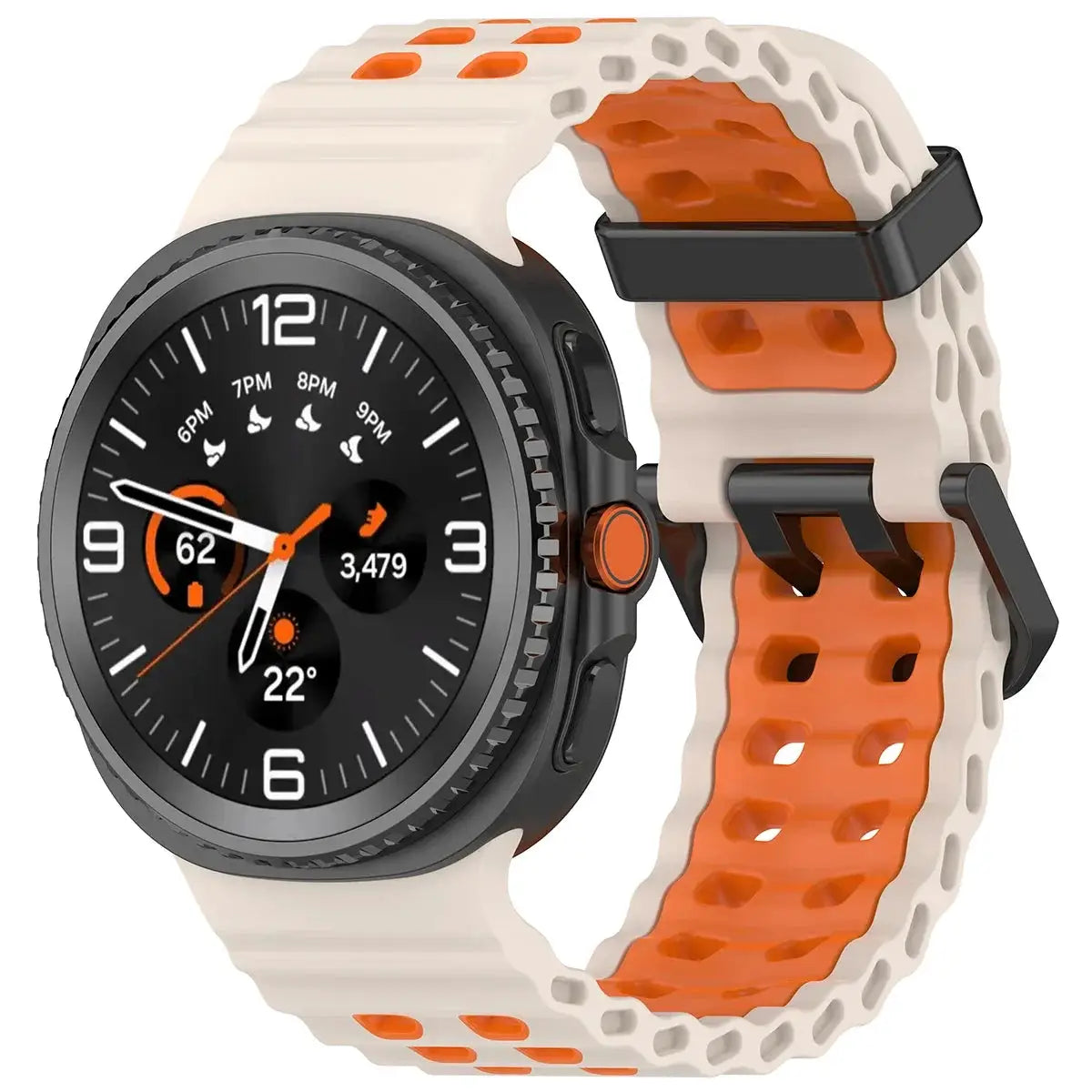 Silicone strap for Samsung Galaxy Watch 8/8 Classic Sport breathable wristband For Galaxy Watch 8 40/44mm Two-Tone silicone band