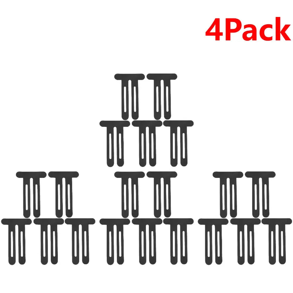 Kinesiology tape patches 4-pack in black for knee and shoulder support