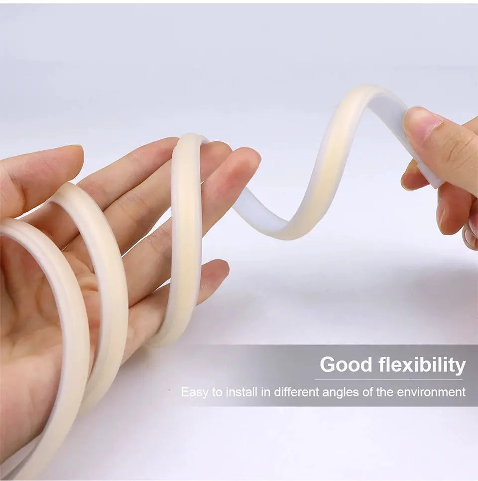 Simples Market COB LED strip light, flexible white LED tape 1m long bent by hands