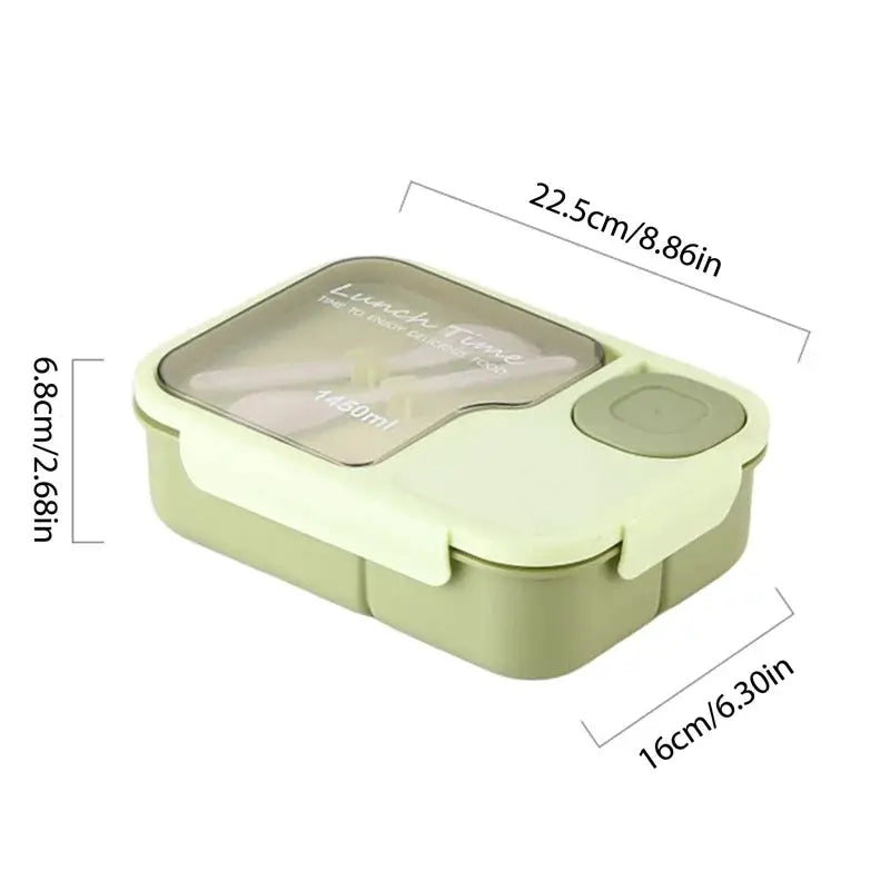 Bento Lunch Box For Kids Girls Cartoon Kawaii Cute Heated 3 Grid Food Storage Lunchbox Sandwich Snack