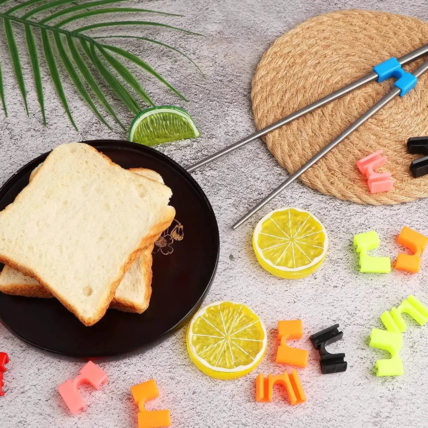 5 Pack Reusable Chopstick Helpers Training Hinges for Adults and Kids Beginner Practice Connector