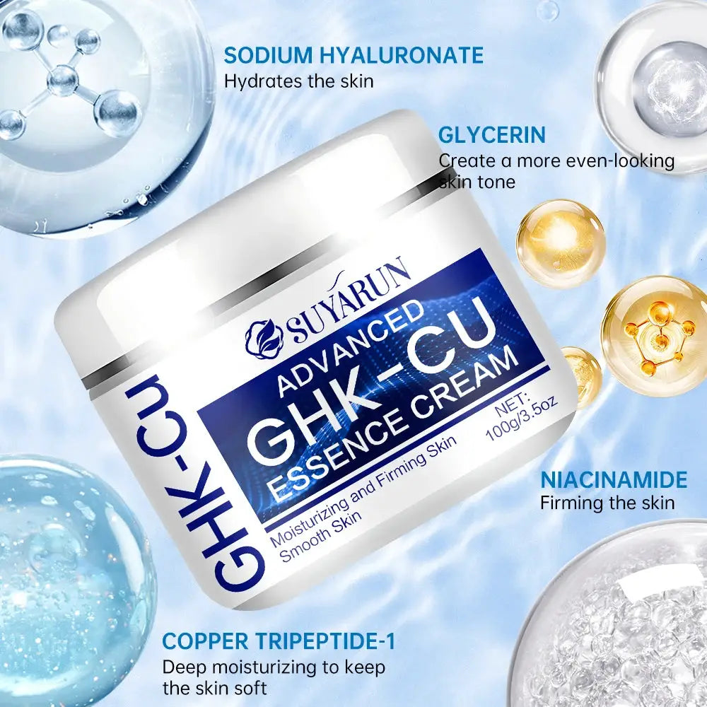 GHK Cu Cream Anti Aging Facial Moisturizer For All Skin Types Firming And Hydrating For Men And Women