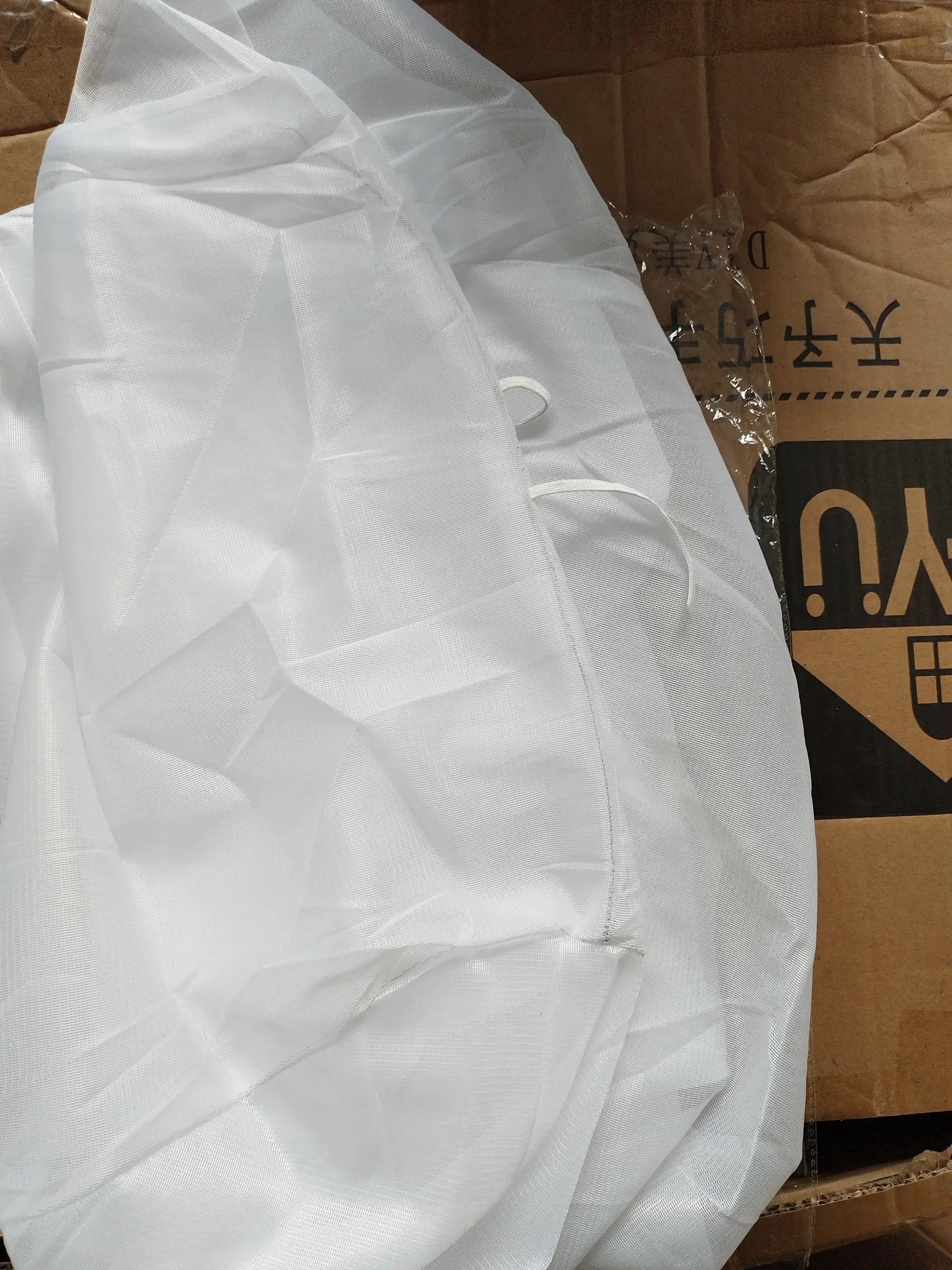 Simples Market white linen sofa cover for large lounger chair with drawstring closure