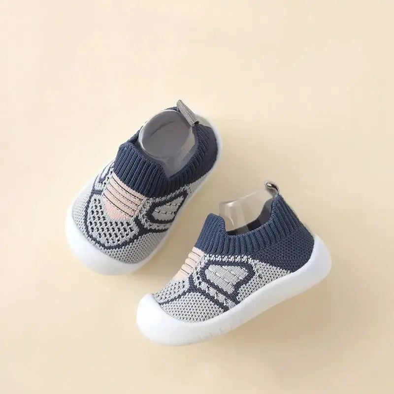 Bonkawoo Baby Shoes Anti Slip Breathable Infant Crib Socks With Rubber Sole For Boys And Girls
