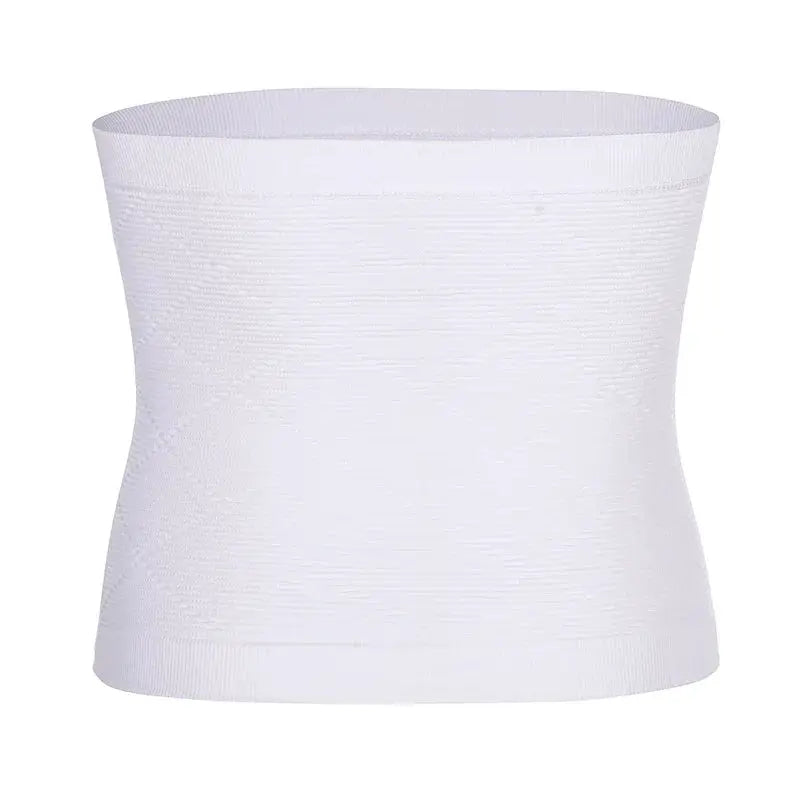 Waist cincher shapewear by Simples Market, white abdomen compression belt