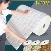Set of 4 PVC wall wallpaper rolls; white textured roll plus wood-patterned rolls, waterproof, 70 cm wide, 1–10 m long