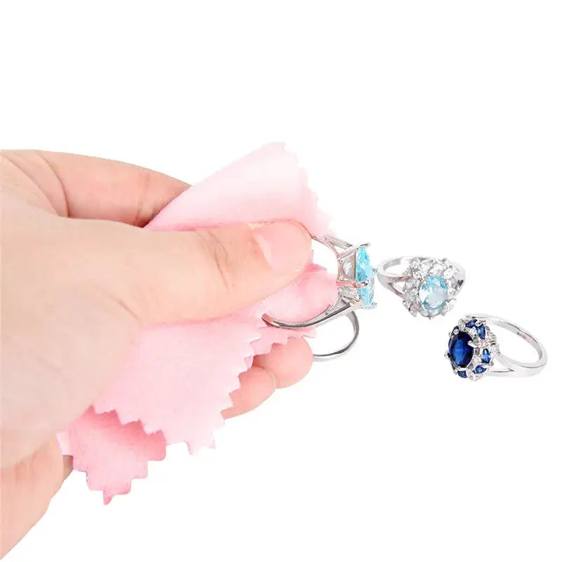 50 Pcs Silver Polishing Cloths Non Toxic Durable Jewelry Cleaning Cloth Anti Tarnish For Silver And Gold Jewelry Care