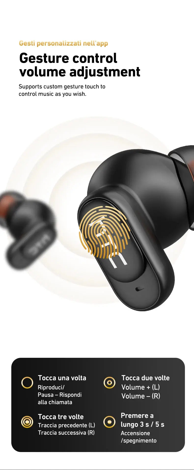 HTC NE79 TWS Bluetooth earbuds by Simples Market, black wireless earbuds with ENC noise cancellation and AI translation