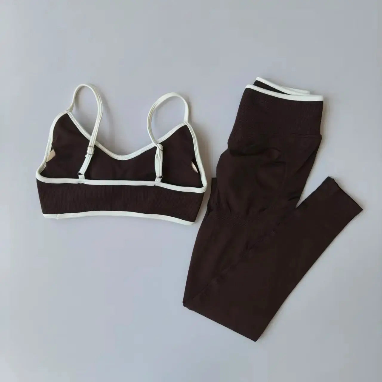 FlexiFit Seamless 2 Piece Legging Set For Women Strappy Sports Bra High Waist Sculpt Leggings Breathable Comfort