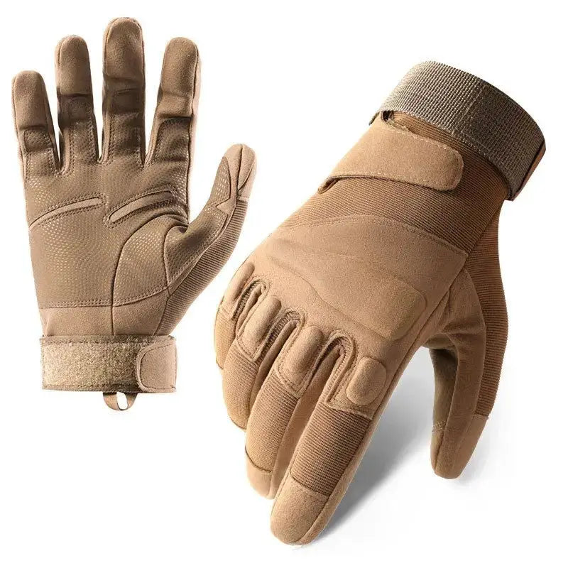 Winter Warm Tactical Gloves For Men Rubber Shell Protection Thickened Insulation Touchscreen Outdoor Riding Cold Weather