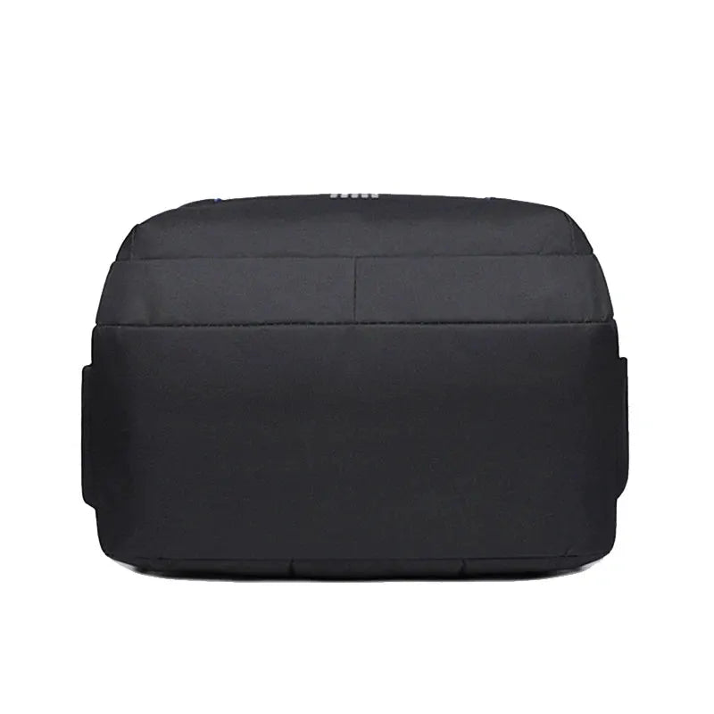 Fashion Minimalist Men’s Rucksack by Simples Market, black nylon backpack with multiple storage slots