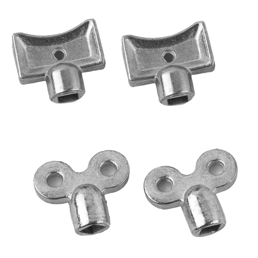 Two Pack Radiator Exhaust Valve Keys 5x5mm Square Socket Zinc Alloy For Standard Heating Valves