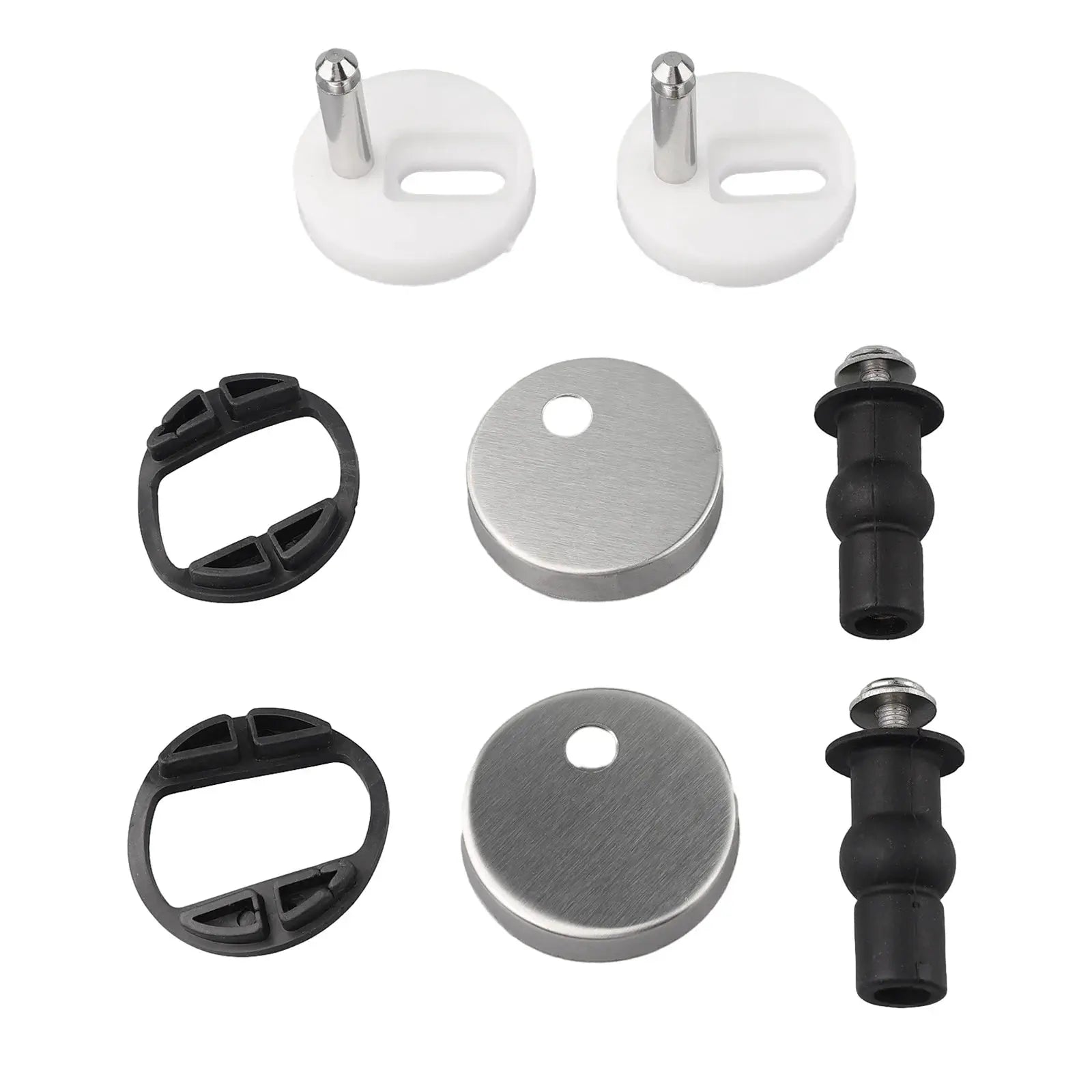 2x Toilet Seat Hinges Soft Close Quick Release Heavy Duty Stainless Steel Hinge Pair For Toilet Accessories Vibratit