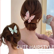 Colorful Butterfly Hair Clips For Women And Girls Pearlescent Fairy Gripper Clips Beach Summer Accessories