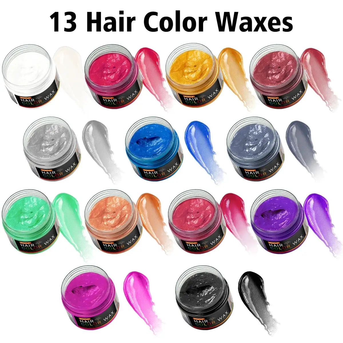Valentines Day DIY Hair Dyed Mud Colour Wax Easy To Wash Coloring Cream For Hair Beard And Eyebrows