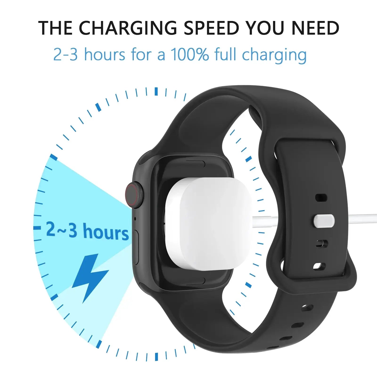 New Magnetic Wireless Charger for Apple Watch Series 9 8 7 6 5 4 SE Fast Charging Cable USB Type C for iWatch Series 6 3 5 3 2 1
