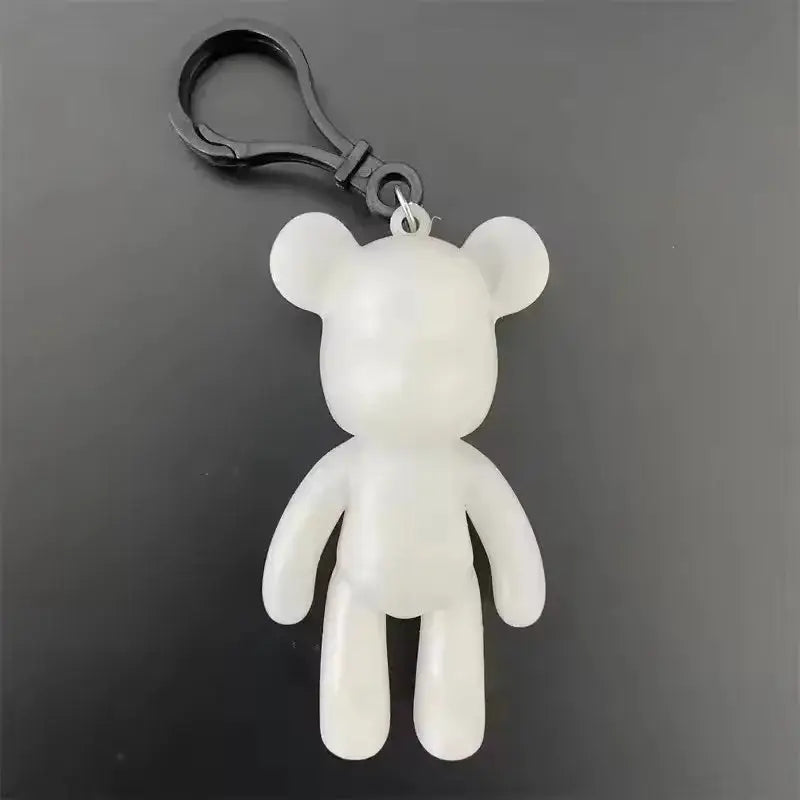 DIY Fluid Bear Sculpture Handmade Bearbrick Doll Violent Bear Graffiti Painting Toy Parent Child Gift Home Decoration