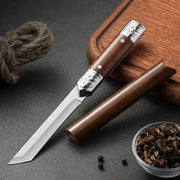 Shenjiu Fruit Knife Fixed Blade Portable Outdoor Small Kitchen Knife High Hardness Stainless Steel Sharp Edge