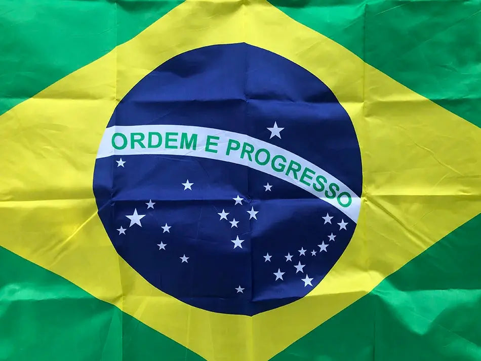 Brazil Flag 90x150cm Hanging Polyester Banner Print For Celebration