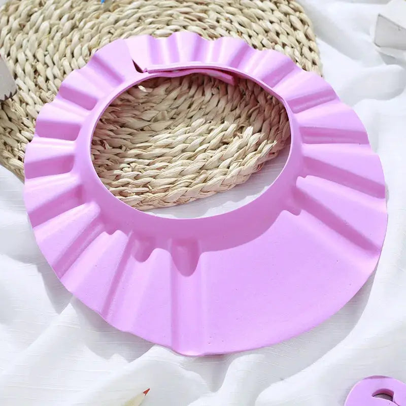 Adjustable Baby Shower Soft Cap For Kids Protecting Eyes And Ears During Bath Time