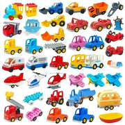 Big Building Blocks Accessories Compatible With Large Bricks Educational Toy Set For Kids Trucks Cars City Traffic