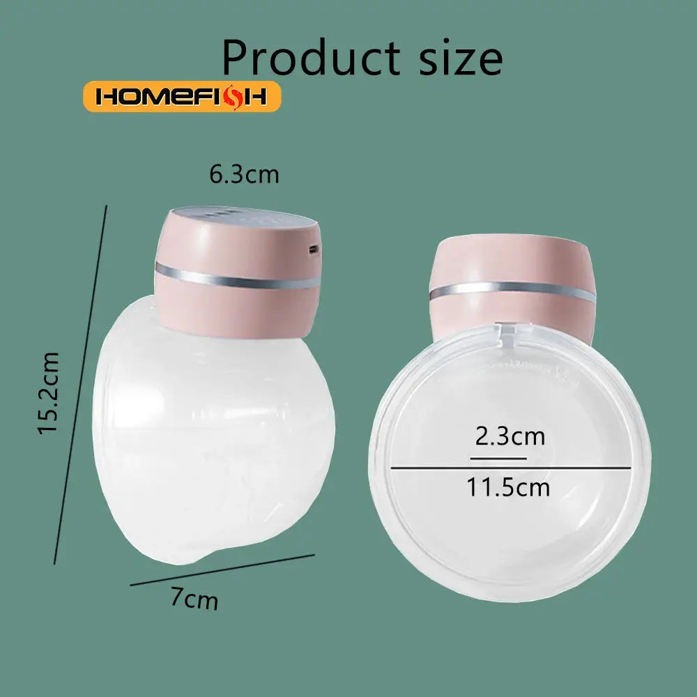 Wearable Electric Breast Pump Painless Double Sided Fully Automatic Hands Free Breast Collector For Breastfeeding