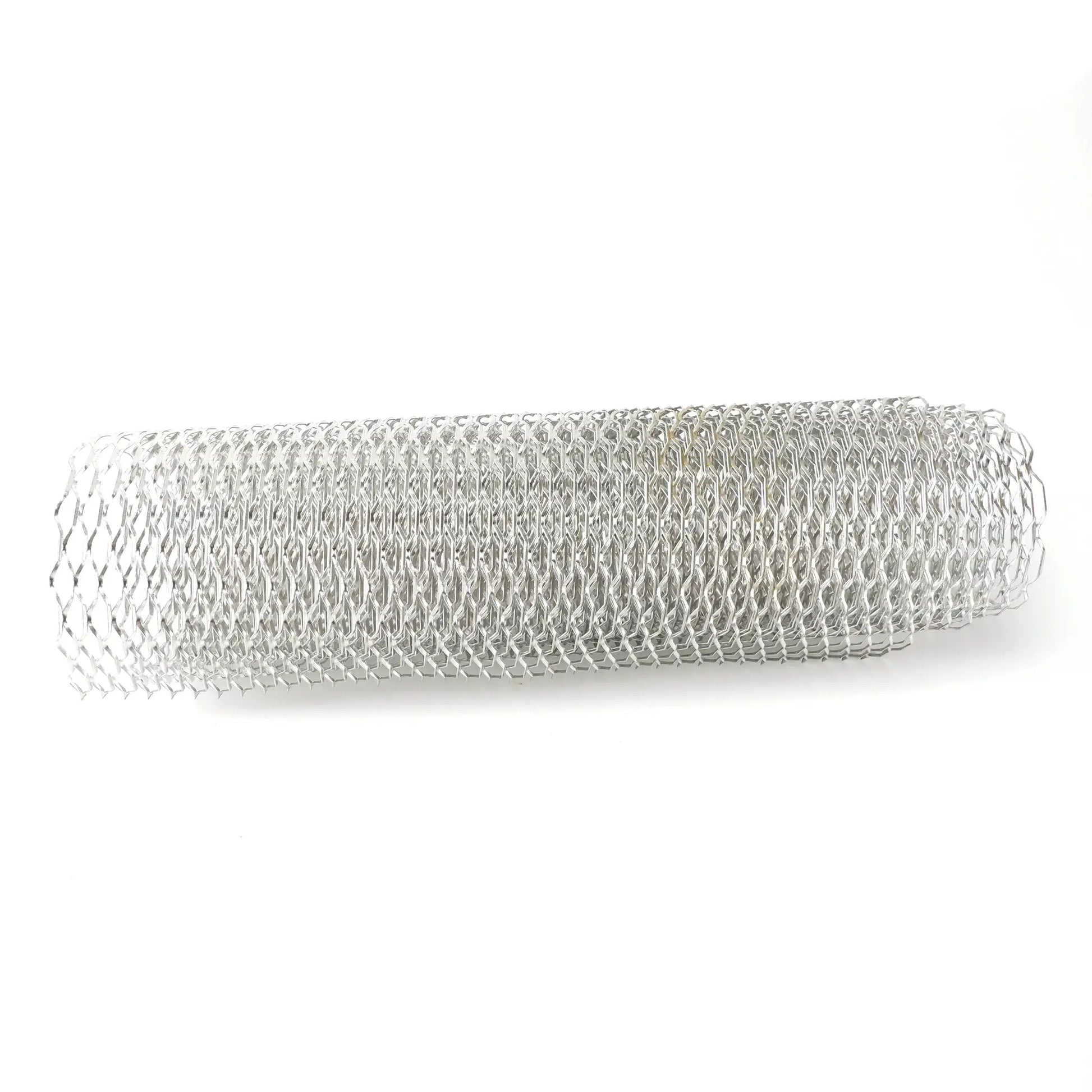 Aluminum racing car bumper grille mesh, 100x33cm, silver, universal protector.