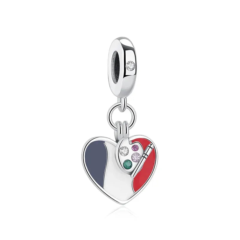 925 Sterling Silver Travel Theme Charms Beads London Bus Paris Suitcase Sam Panda Bracelets Necklaces Women DIY Jewelry