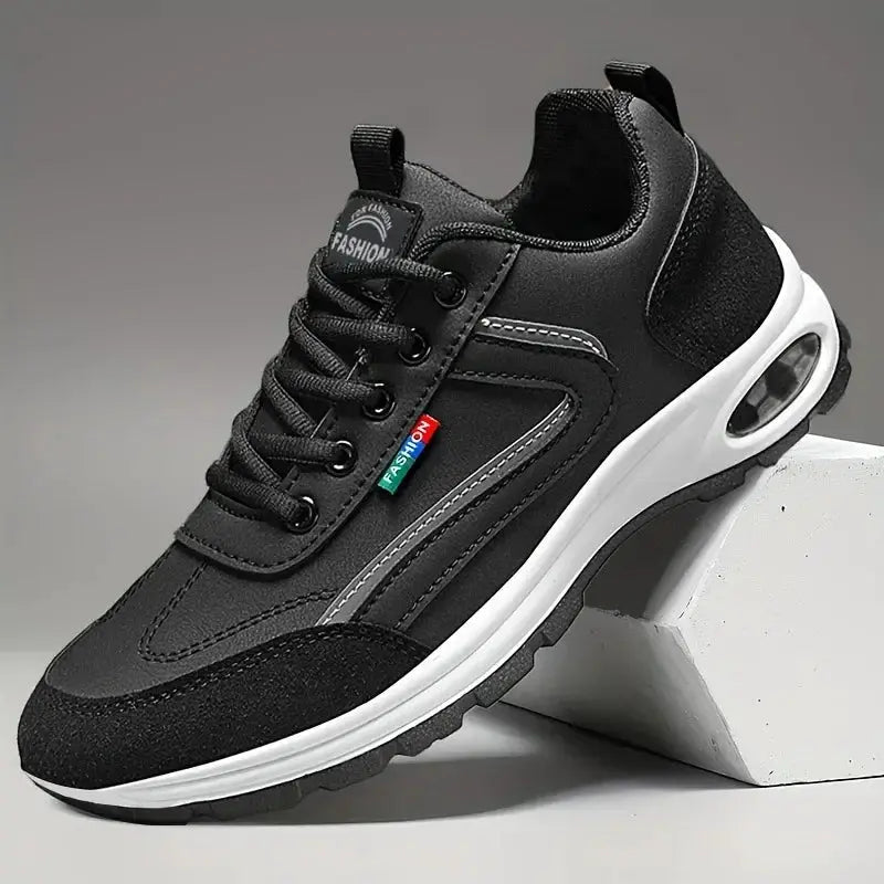 UrbanStride Mens Lightweight Breathable Sneakers With Non Slip Sole And Suede Detailing For Daily Outdoor Wear