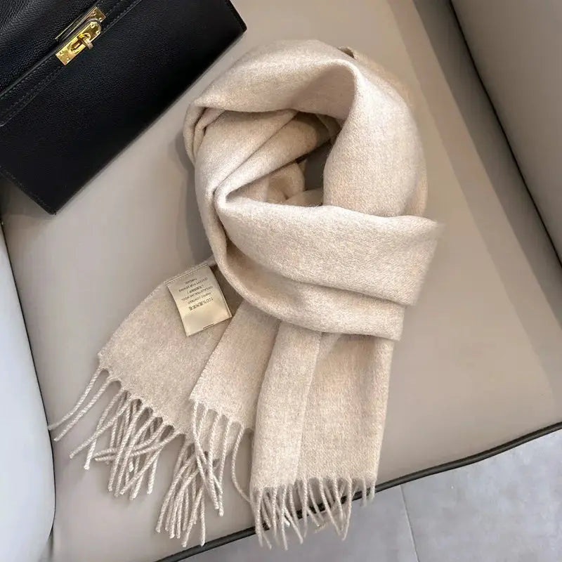NordicWeave Winter Narrow Wool Scarf 28 Color Options 100 Percent Wool Lightweight Yet Warm Unisex
