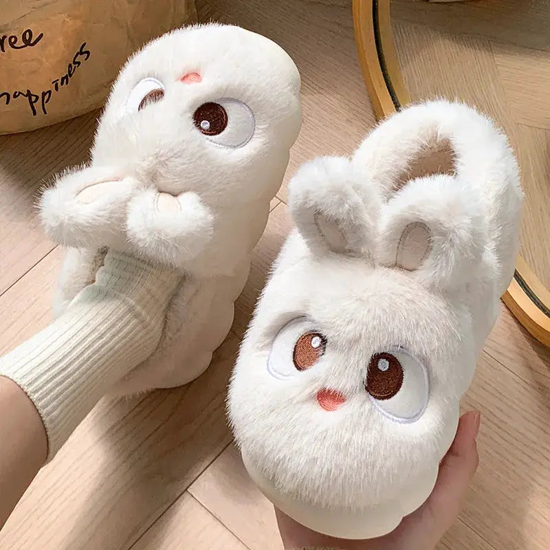 CozyNest Women Cotton Slippers Velvet Lined Plush Flannel Indoor Winter Home Warmth Ultra Soft