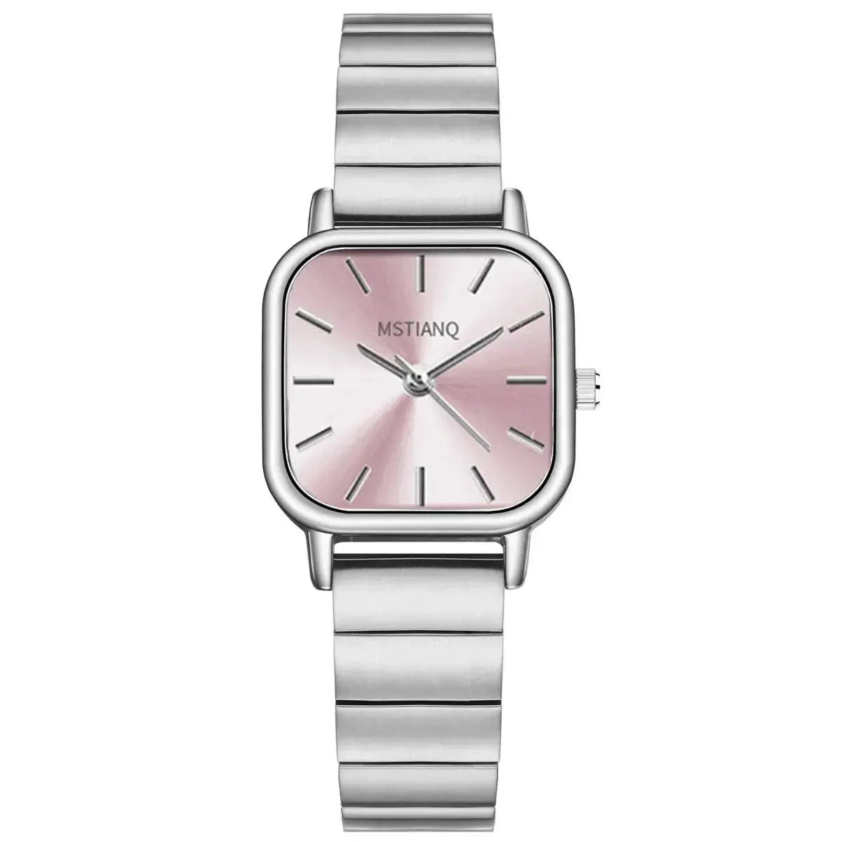 Top Brand Women Quartz Wristwatch With Steel Alloy Band Square Case An Elegant Gift For Any Occasion