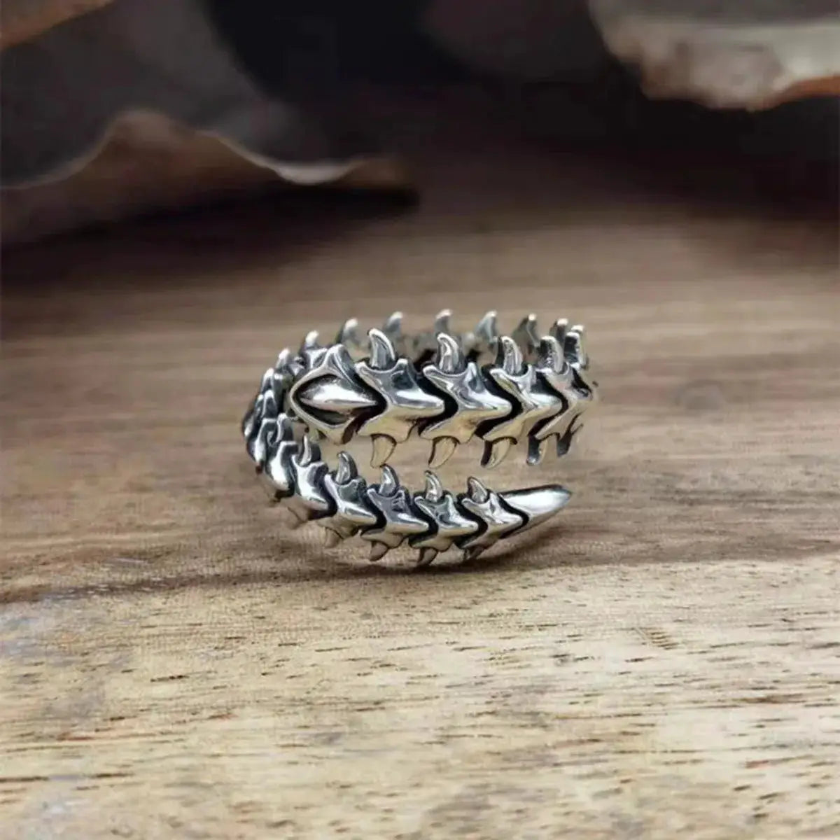 Adjustable Centipede Ring Stainless Steel Punk Jewelry For Women And Men Comfort Fit Daily Wear Gift Idea