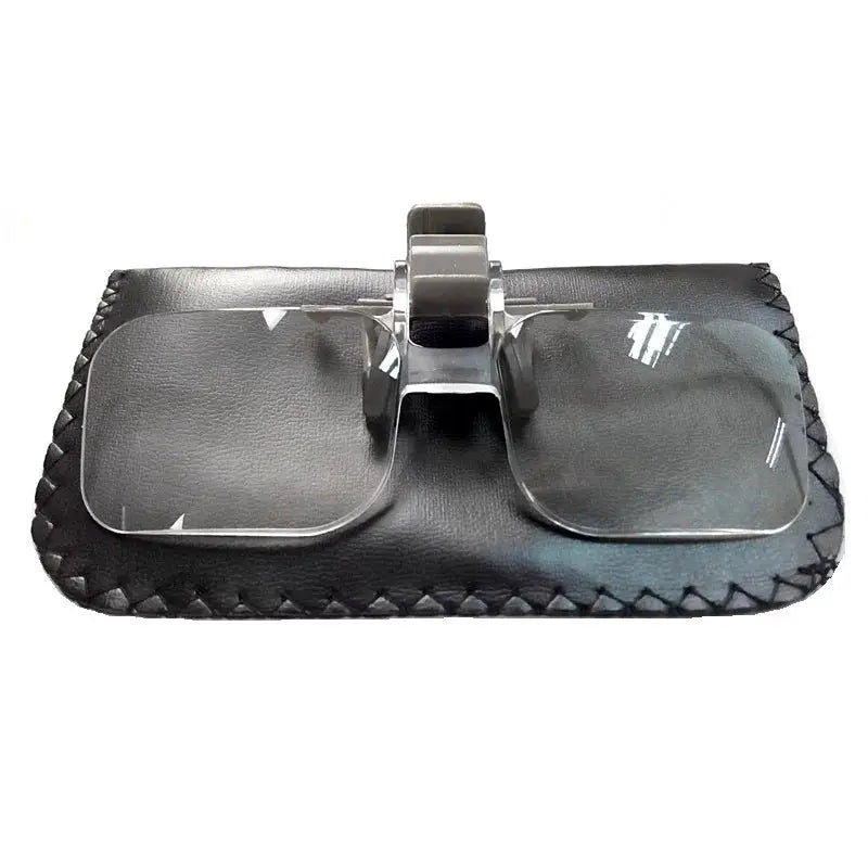 ClearView 2X Reading Magnifier Clip On Glasses For Reading And Crafting Lightweight Acrylic Loupe