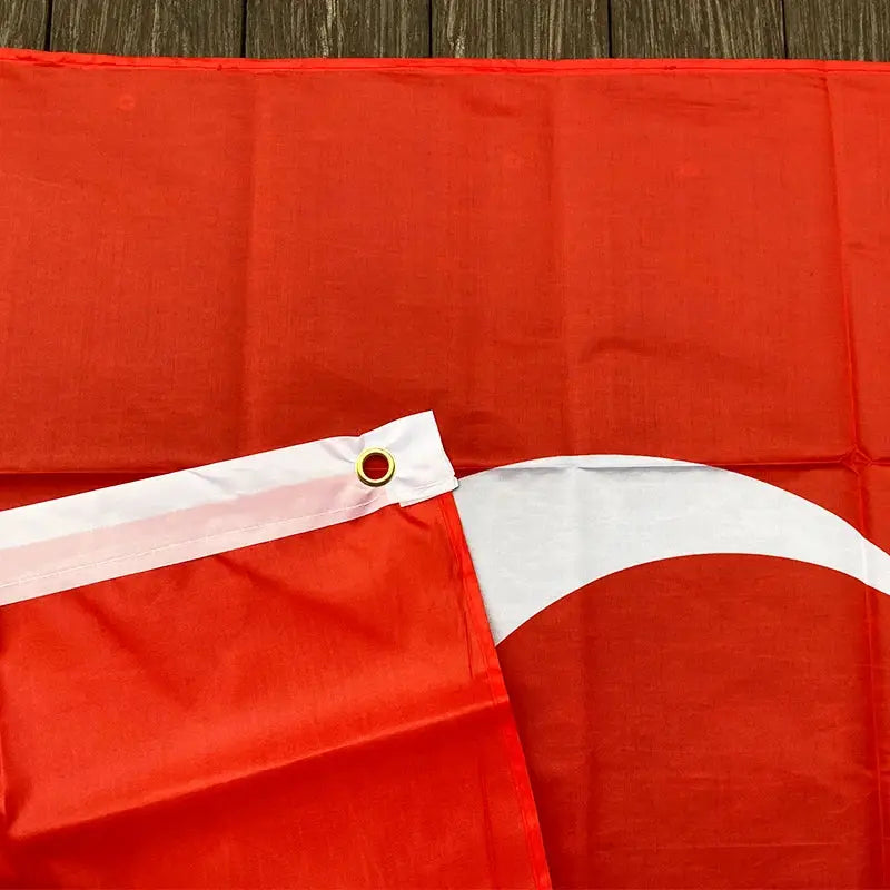 Turkish Flag Banner 90 by 150cm Durable Polyester for Events