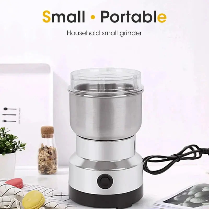 Mini Electric Grinder 300ml Ultrafine Pulverizer For Baby Food Coffee Spice Pepper Grain Mill With 2 And 4 Blades