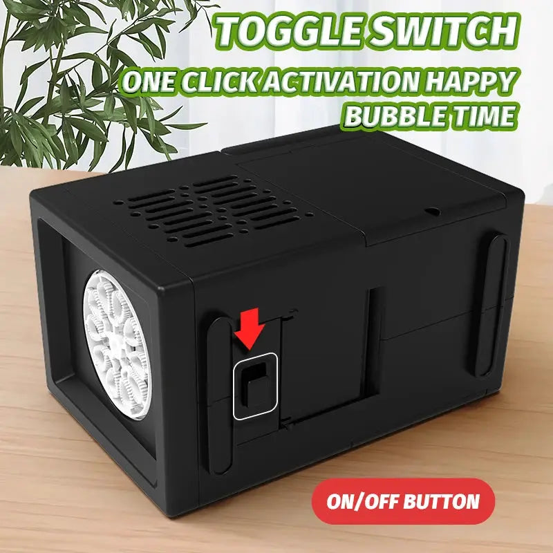 10 Hole Automatic Bubble Machine Handheld Outdoor Birthday Party Toy No Battery Needed No Bubble Water Included