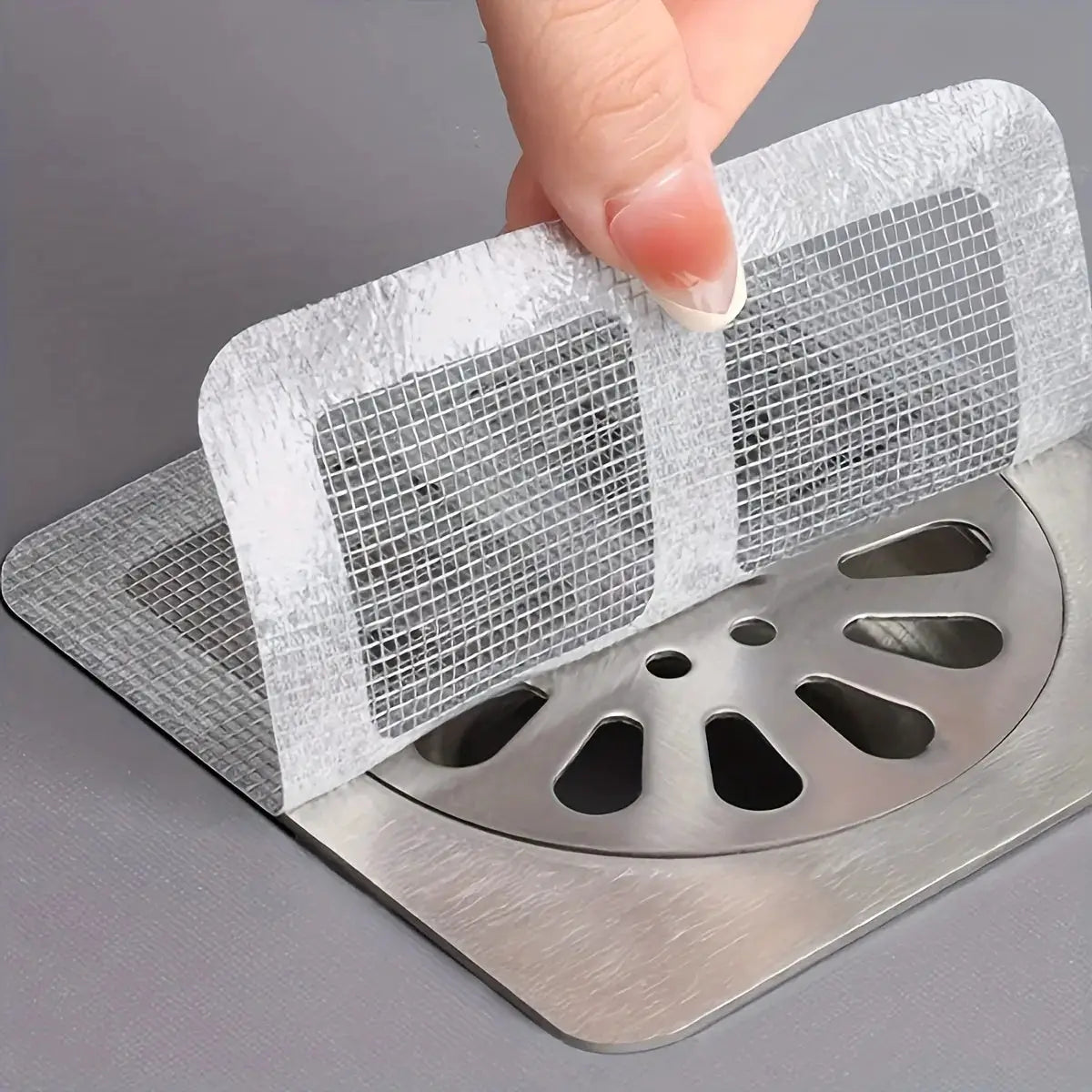 Floor Drain Sticker Self Adhesive Hair Filter Net For Bathroom Kitchen Sewer Blockage Prevention Mesh