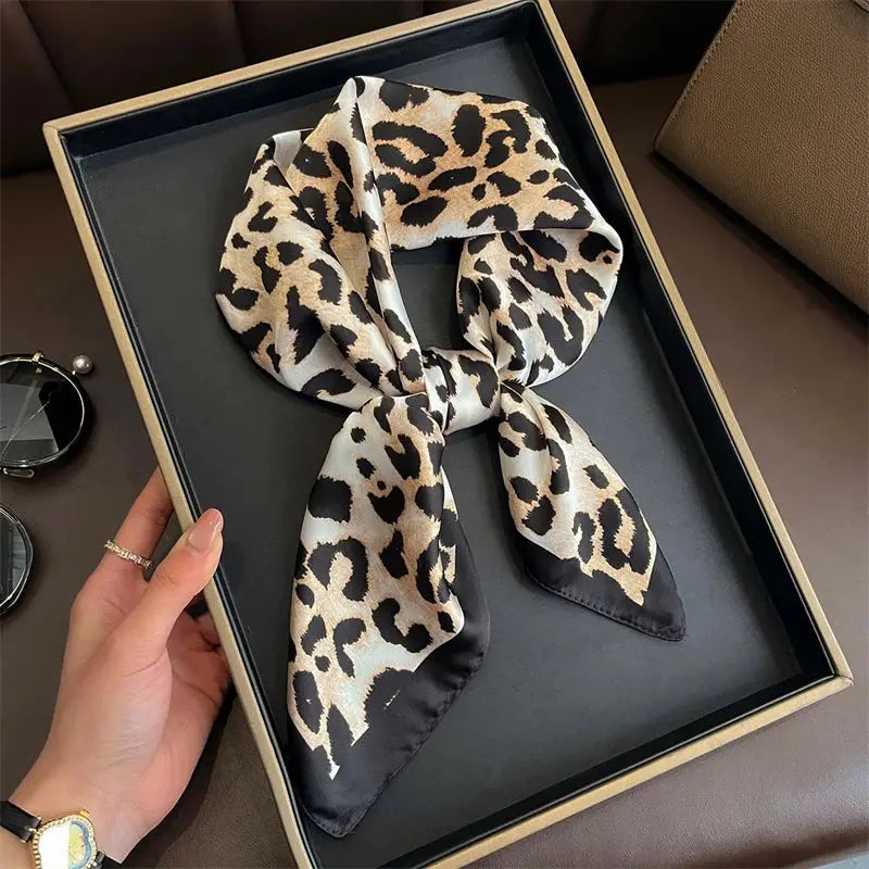 Luxe Silk Satin Square Scarf Silk Feel Finish Versatile Fashion Wrap For Shawl Hijab Neckerchief Hair Ribbon Headband