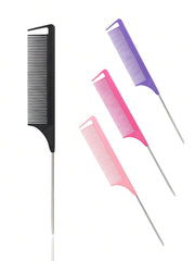 Stainless Steel Pointed Tail Hair Comb For Professional Salon Styling And Wig Maintenance